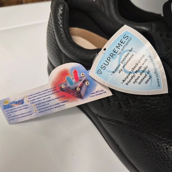 Supremes by Softspots Black Leather Shoes 10.5N Classic - Picture 8 of 9